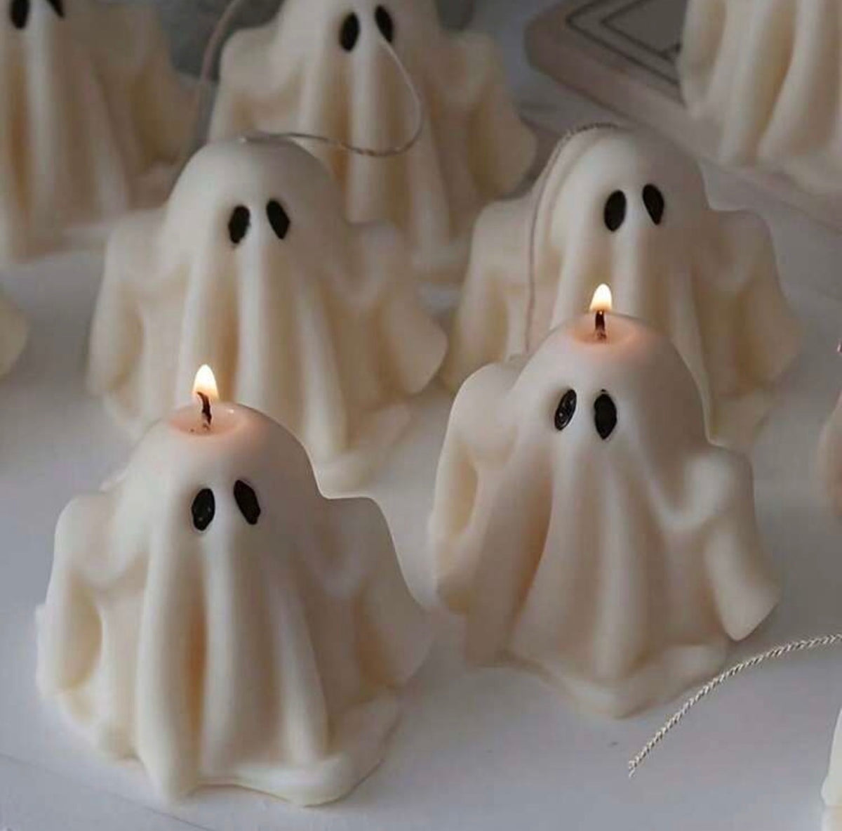 Mini Boo Ghost Candle Set