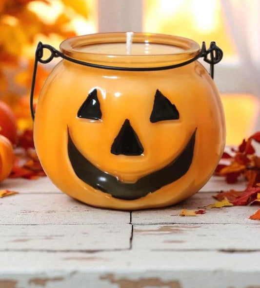 Pumpkin vessel candle