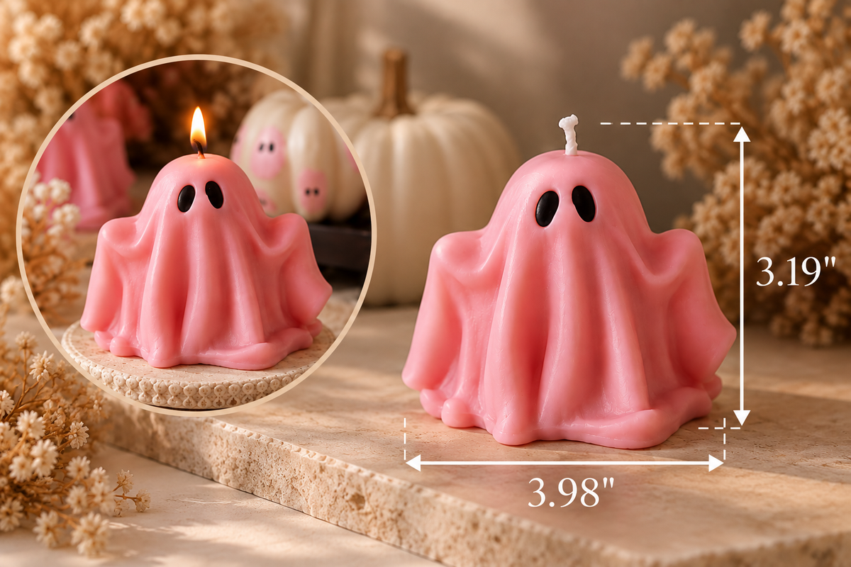 Mini Boo Ghost Candle Set