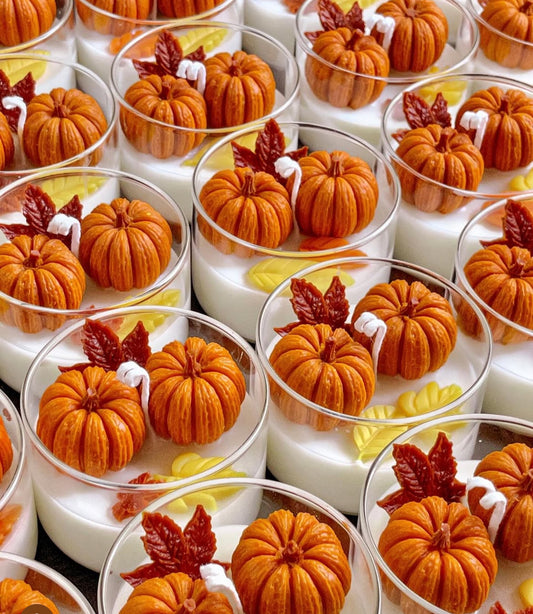 Pumpkin candle