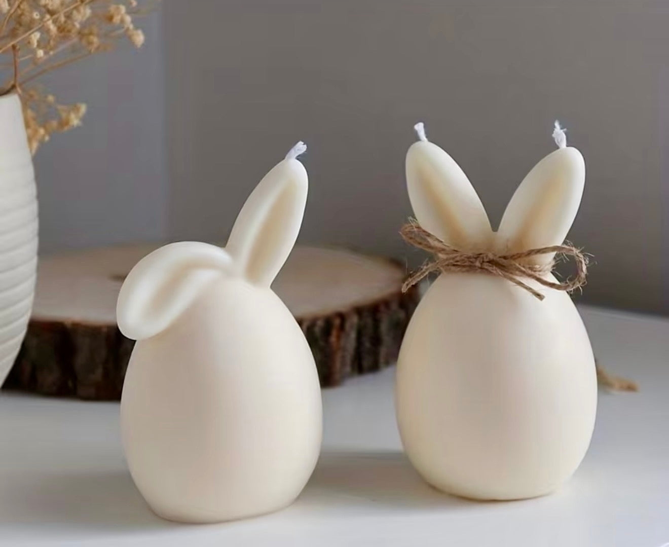 Bunny Ear Egg Candles