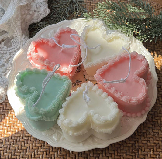 Made with Heart Cake Candle